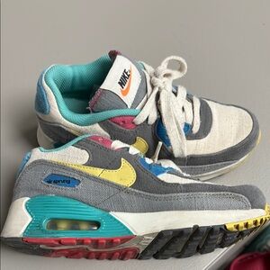 Nike Gray and Yellow Air Max Sneakers